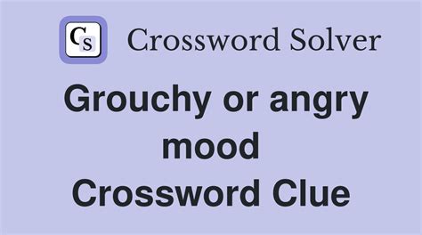 crossword mood|mood crossword clue 6 letters.